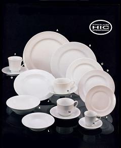 HIC Porcelain Rounded Saucer