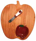 Apple Board W/ Bowl & Spreader R