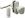 V1319 KNOB LATCH WHT